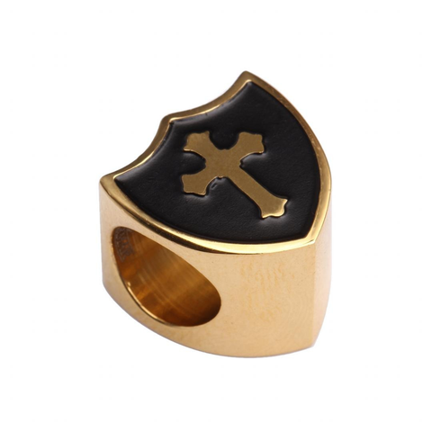 Gold Color Stainless Steel Cross Shield Link