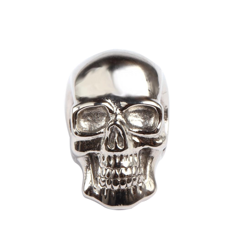 Silver Color Stainless Steel Skull Link