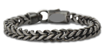 Dark Gray Stainless Chain Bracelet