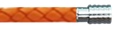 Orange Leather Bracelet