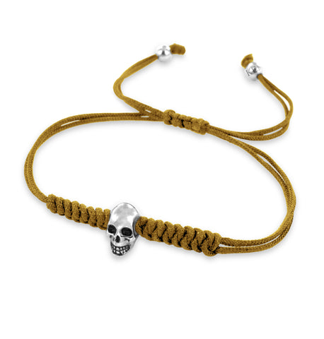 KERMAR Yellow Rope Bracelet Skull (KM-0027)
